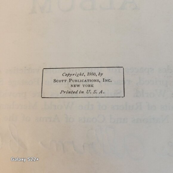 Vintage 1950 Modern Postage Stamp Album By Scott Publications With Mixed Stamps - Picture 4 of 13